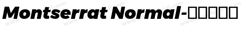 Montserrat Normal字体转换
